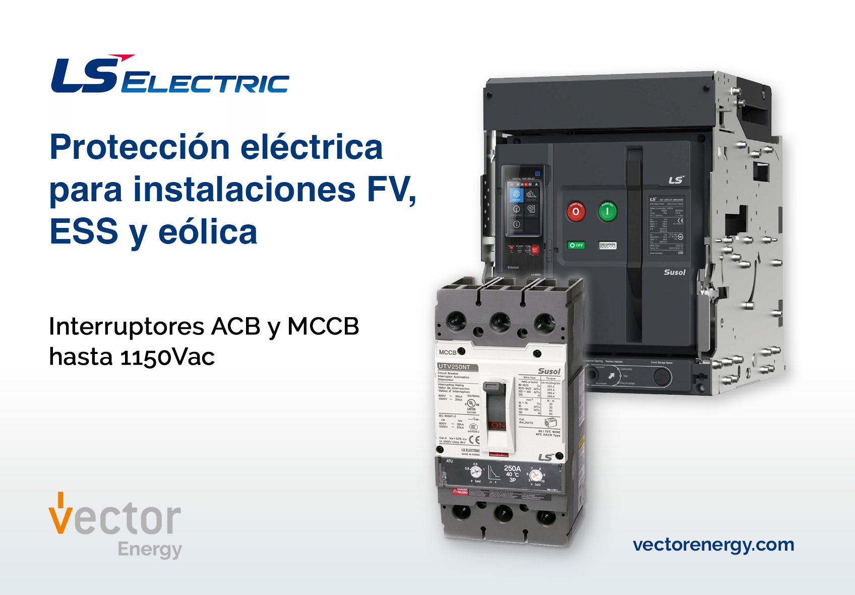 Electrical protection up to 1150Vac from LS Electric for photovoltaic systems