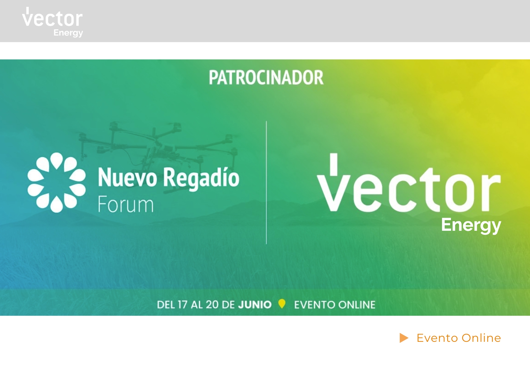 Vector Energy participa en una nova edició del Nuevo Regadío Forum